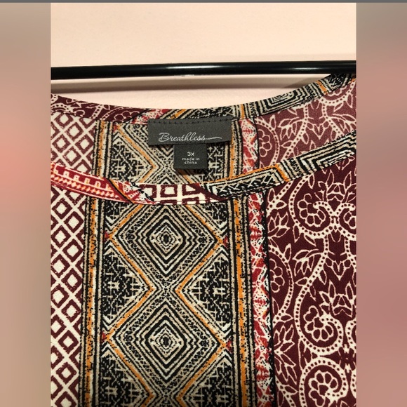 Colorful Multi-Patterned Top - Picture 3 of 4